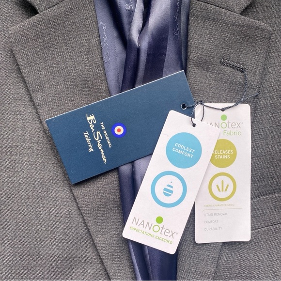 BEN SHERMAN TAILORING Nanotex Stretch Men’s Jacket Size 40S - Picture 15 of 16